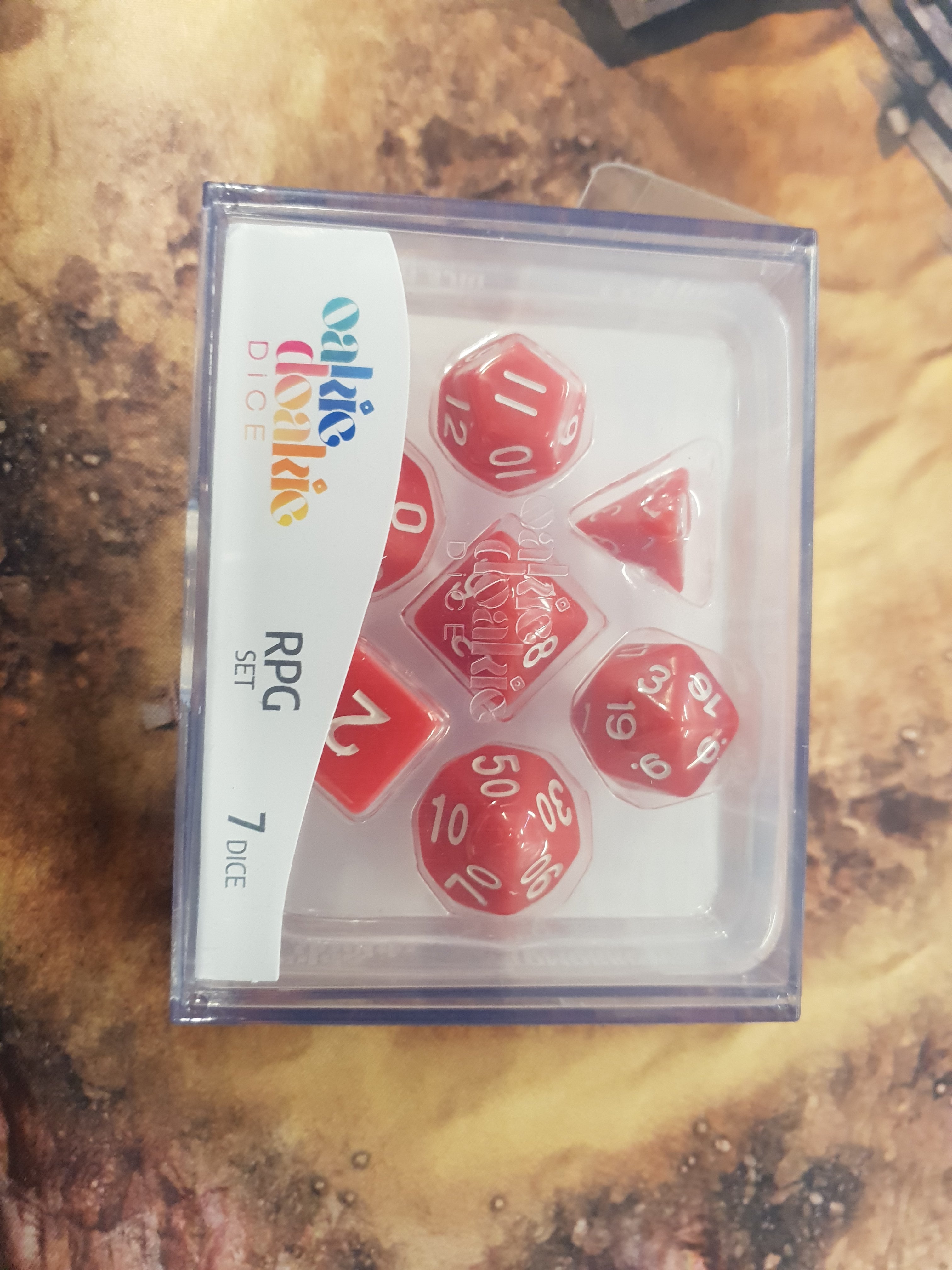 7 Dice Set Red | Gaming Infinity