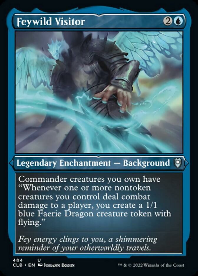 Feywild Visitor (Foil Etched) [Commander Legends: Battle for Baldur's Gate] | Gaming Infinity