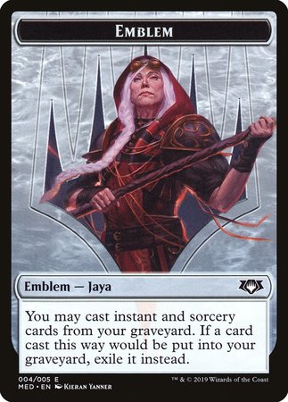 Emblem -  Jaya Ballard [Mythic Edition Tokens] | Gaming Infinity