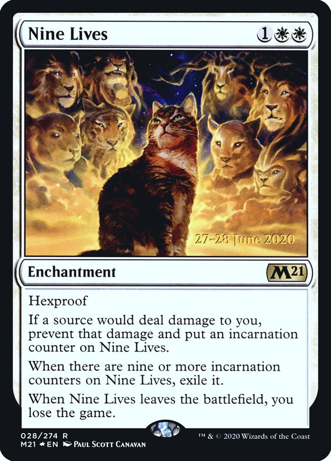 Nine Lives  [Core Set 2021 Prerelease Promos] | Gaming Infinity