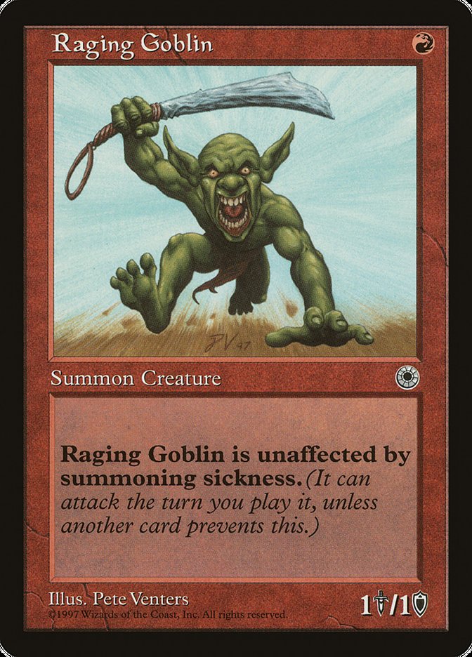 Raging Goblin (No Flavor Text) [Portal] | Gaming Infinity