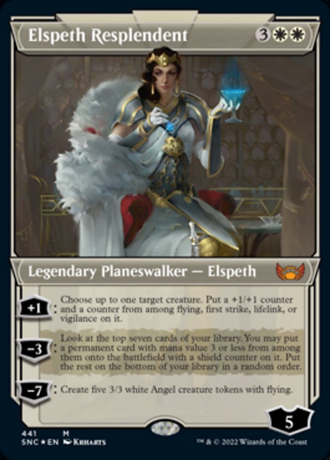 Elspeth Resplendent (Showcase Art Deco Foil Etched) [Streets of New Capenna] | Gaming Infinity