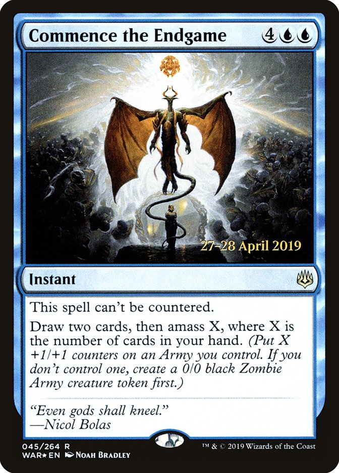 Commence the Endgame  [War of the Spark Prerelease Promos] | Gaming Infinity
