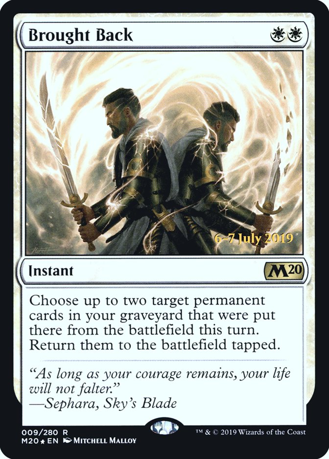 Brought Back  [Core Set 2020 Prerelease Promos] | Gaming Infinity