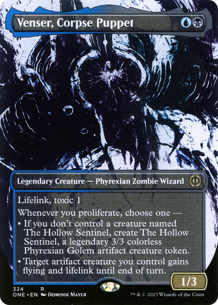 Venser, Corpse Puppet (Borderless Ichor) [Phyrexia: All Will Be One] | Gaming Infinity