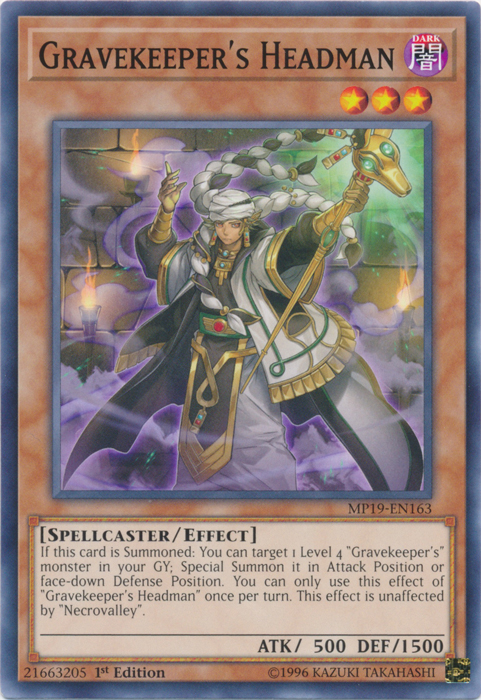 Gravekeeper's Headman [MP19-EN163] Common | Gaming Infinity