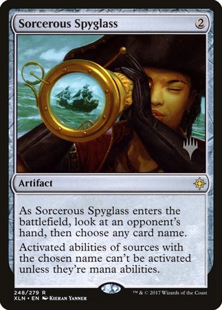 Sorcerous Spyglass [Ixalan Promos] | Gaming Infinity