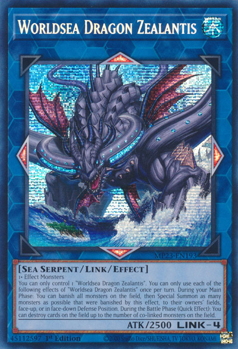 Worldsea Dragon Zealantis [MP23-EN193] Prismatic Secret Rare | Gaming Infinity