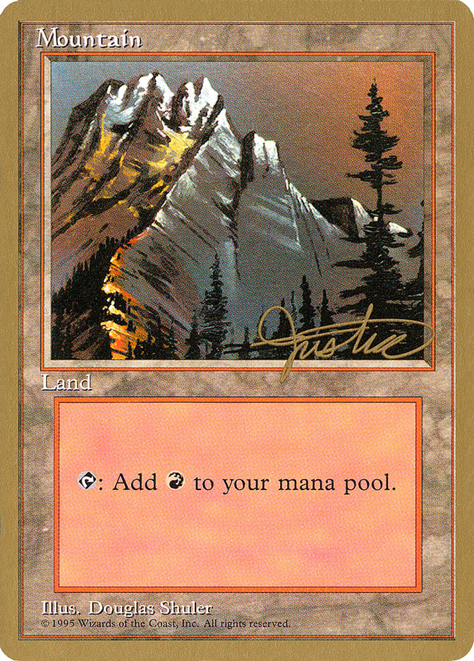 Mountain (mj373) (Mark Justice) [Pro Tour Collector Set] | Gaming Infinity