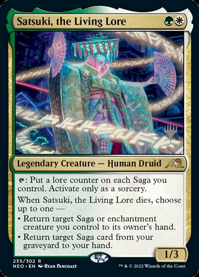 Satsuki, the Living Lore (Promo Pack) [Kamigawa: Neon Dynasty Promos] | Gaming Infinity