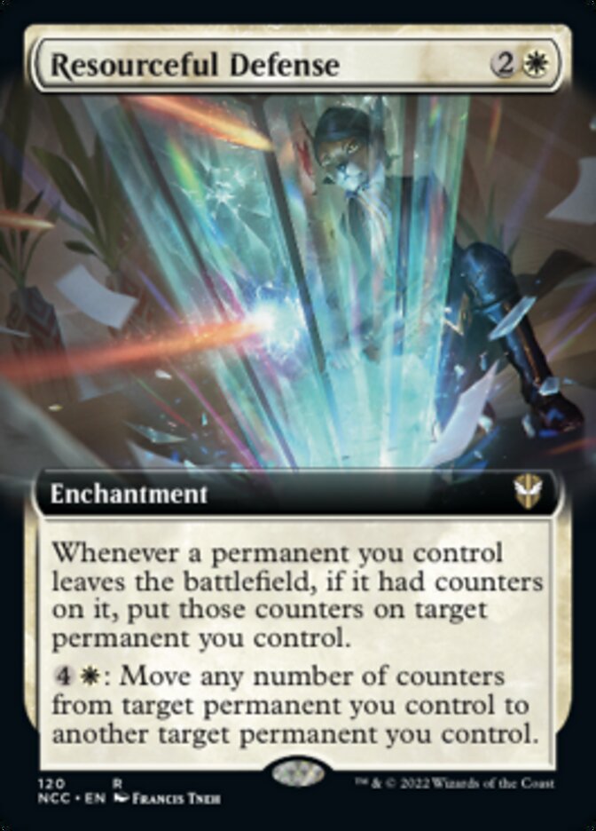 Resourceful Defense (Extended Art) [Streets of New Capenna Commander] | Gaming Infinity