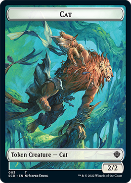 Saproling // Cat Double-Sided Token [Starter Commander Decks] | Gaming Infinity