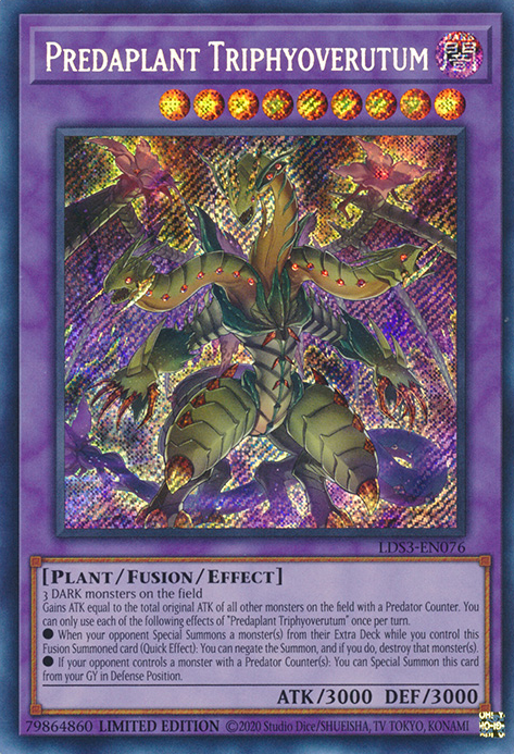 Predaplant Triphyoverutum [LDS3-EN076] Secret Rare | Gaming Infinity