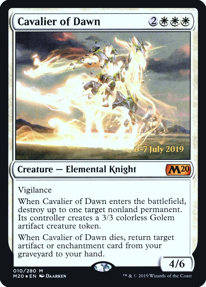 Cavalier of Dawn  [Core Set 2020 Prerelease Promos] | Gaming Infinity