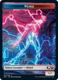 Weird // Zombie Double-sided Token [Core Set 2021 Tokens] | Gaming Infinity