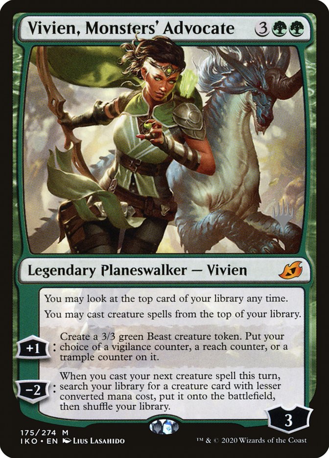 Vivien, Monsters' Advocate (Promo Pack) [Ikoria: Lair of Behemoths Promos] | Gaming Infinity