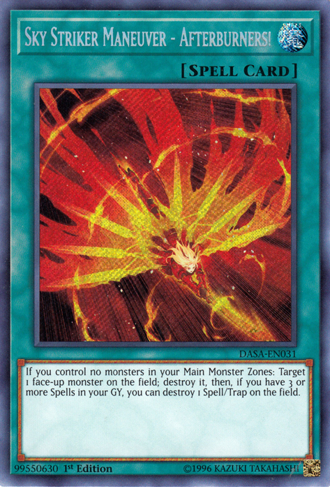 Sky Striker Maneuver - Afterburners! [DASA-EN031] Secret Rare | Gaming Infinity