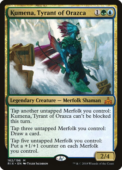 Kumena, Tyrant of Orazca [Rivals of Ixalan] | Gaming Infinity