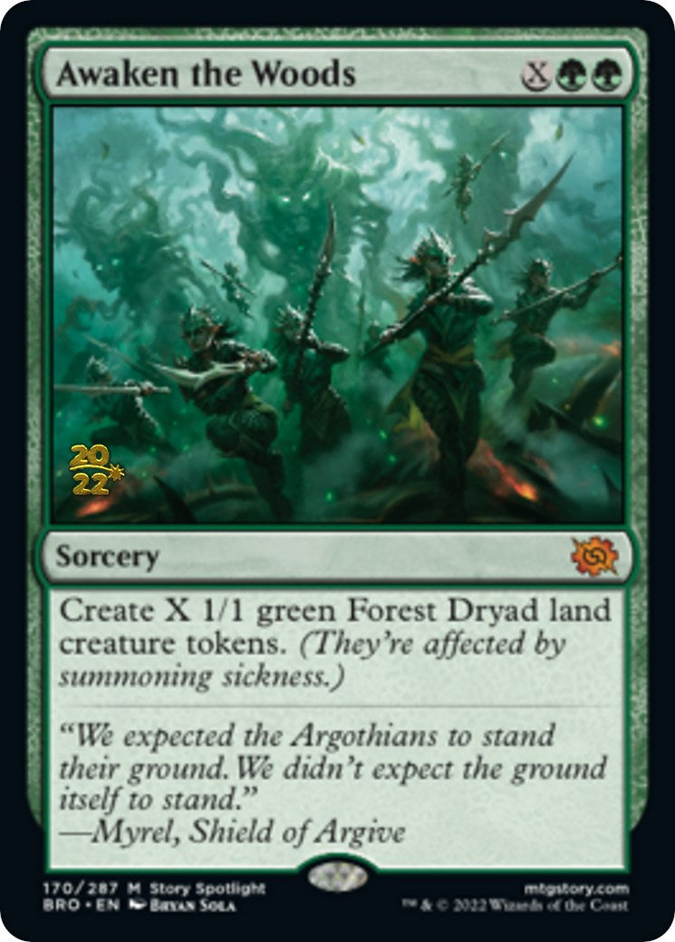 Awaken the Woods [The Brothers' War: Prerelease Promos] | Gaming Infinity