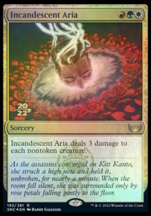 Incandescent Aria [Streets of New Capenna Prerelease Promos] | Gaming Infinity