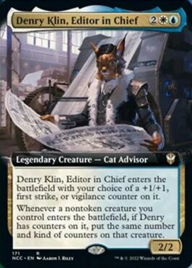 Denry Klin, Editor in Chief (Extended Art) [Streets of New Capenna Commander] | Gaming Infinity