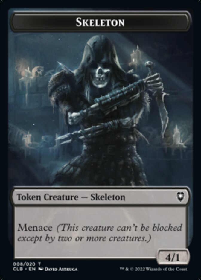 Skeleton Token [Commander Legends: Battle for Baldur's Gate Tokens] | Gaming Infinity