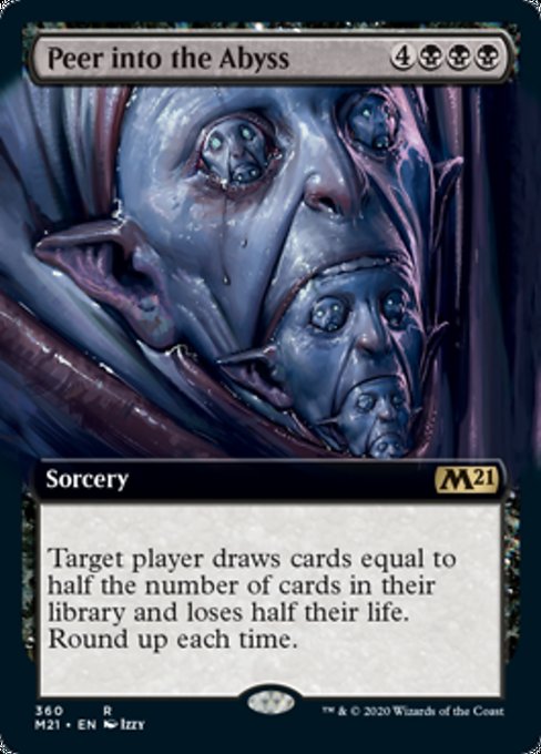 Peer Into the Abyss (Extended Art) [Core Set 2021] | Gaming Infinity