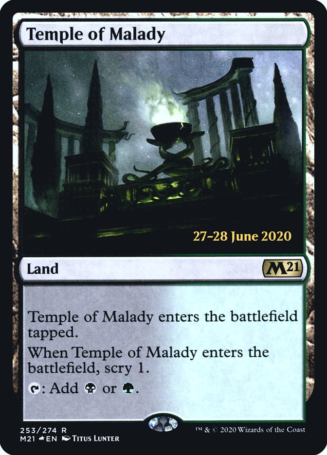 Temple of Malady  [Core Set 2021 Prerelease Promos] | Gaming Infinity