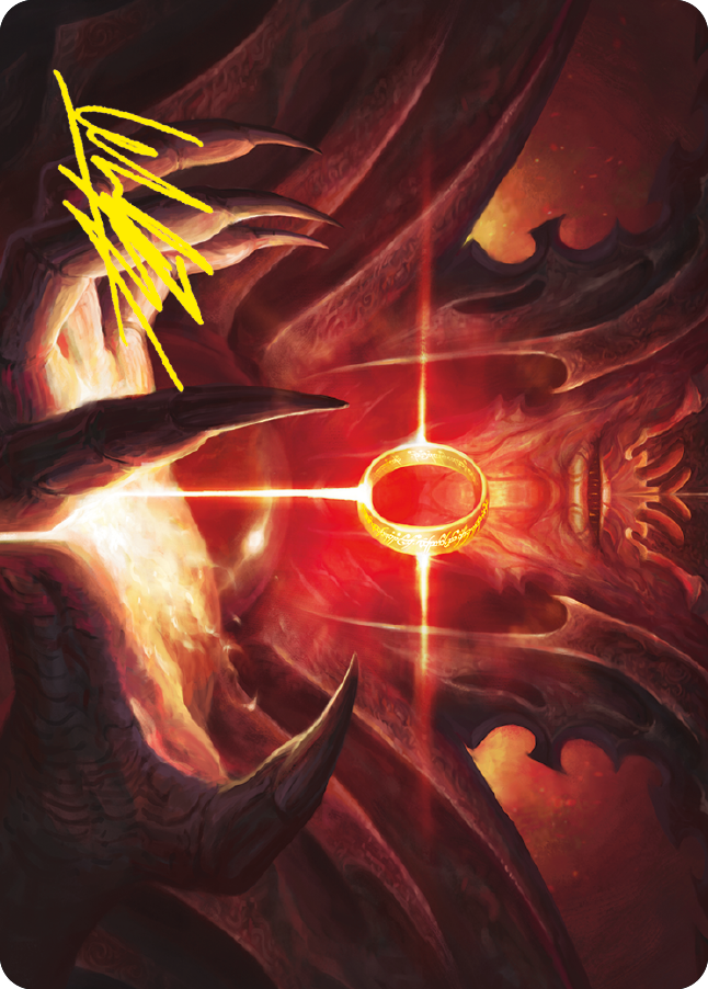 Sol Ring Art Card (Gold-Stamped Signature) [The Lord of the Rings: Tales of Middle-earth Art Series] | Gaming Infinity