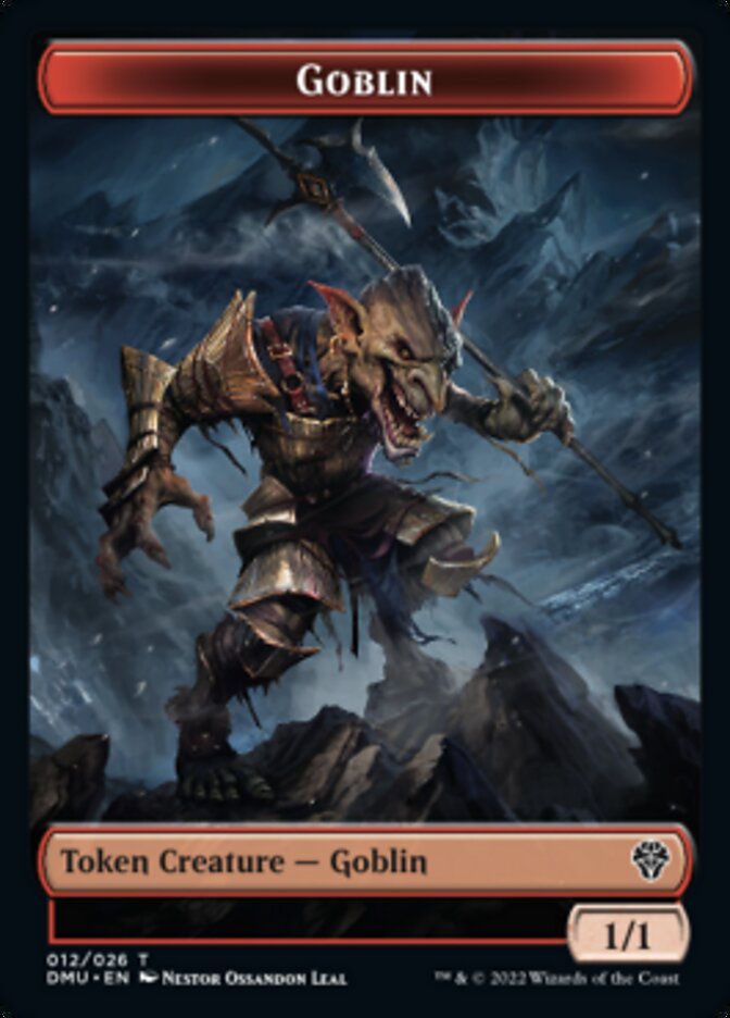 Saproling // Goblin Double-sided Token [Dominaria United Tokens] | Gaming Infinity