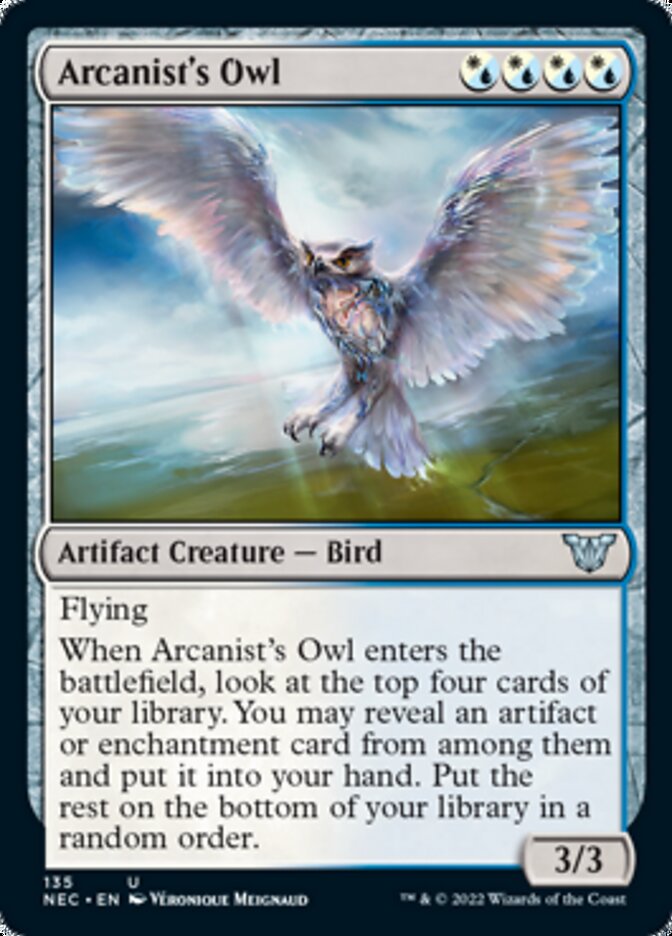 Arcanist's Owl [Kamigawa: Neon Dynasty Commander] | Gaming Infinity