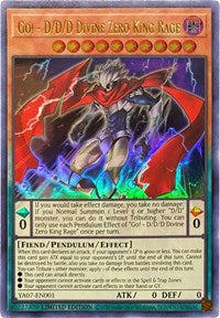 Go! - D/D/D Divine Zero King Rage [YA07-EN001] Ultra Rare | Gaming Infinity