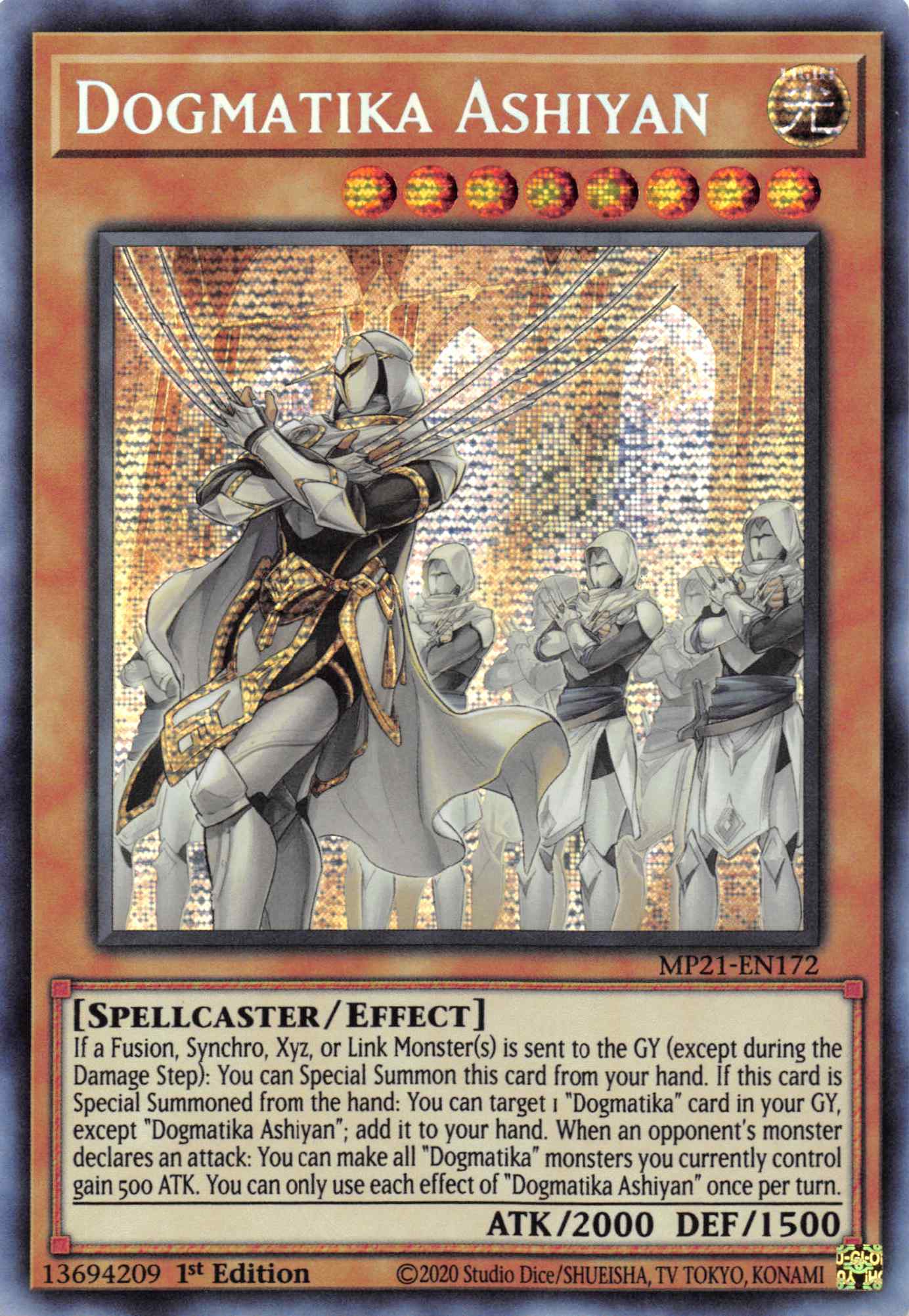 Dogmatika Ashiyan [MP21-EN172] Prismatic Secret Rare | Gaming Infinity