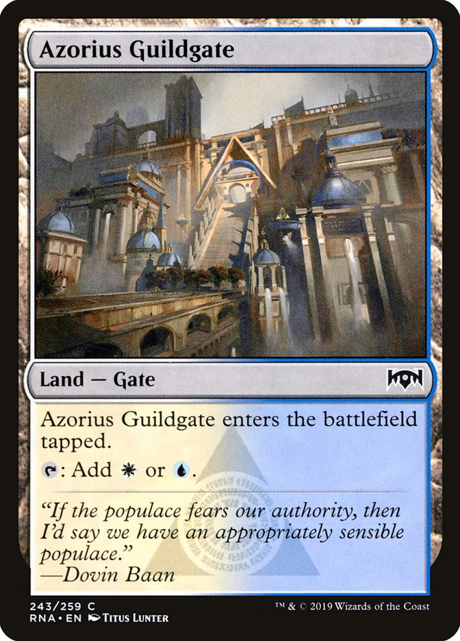 Azorius Guildgate (243/259) [Ravnica Allegiance] | Gaming Infinity