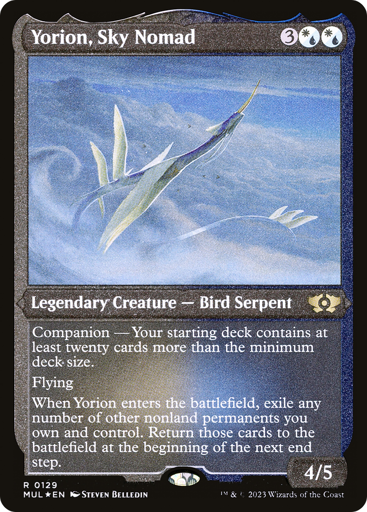 Yorion, Sky Nomad (Foil Etched) [Multiverse Legends] | Gaming Infinity