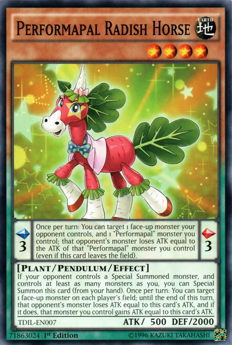 Performapal Radish Horse [TDIL-EN007] Common | Gaming Infinity