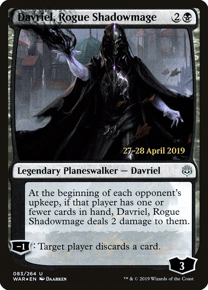 Davriel, Rogue Shadowmage  [War of the Spark Prerelease Promos] | Gaming Infinity