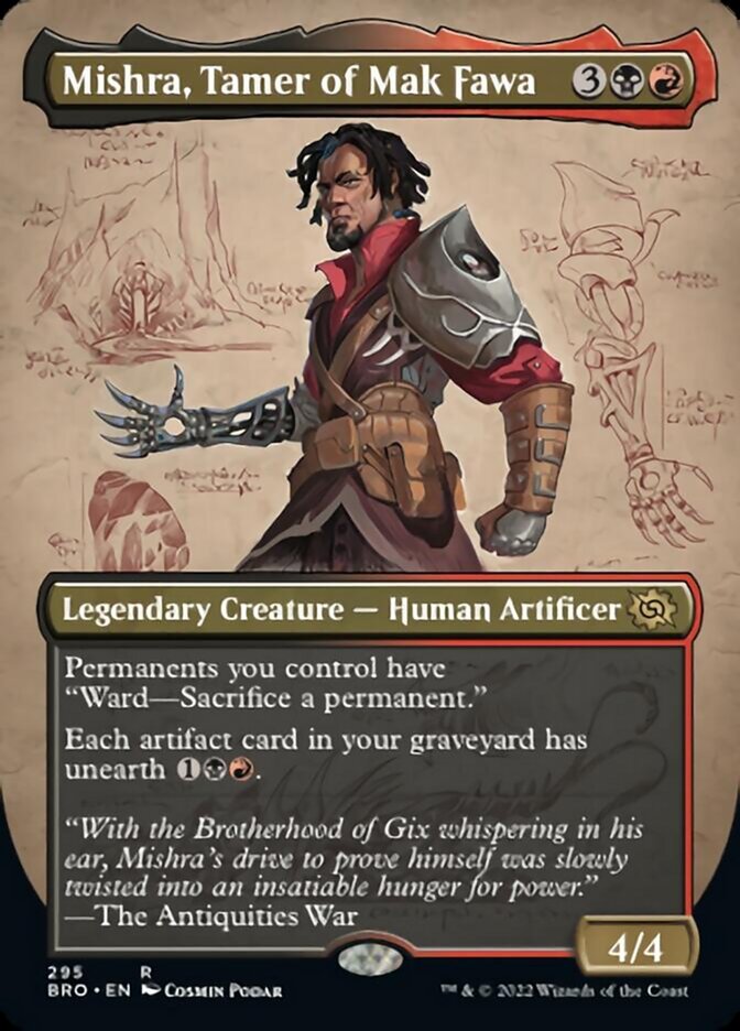 Mishra, Tamer of Mak Fawa (Borderless Alternate Art) [The Brothers' War] | Gaming Infinity