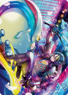 Tatsunari, Toad Rider Art Card [Kamigawa: Neon Dynasty Art Series] | Gaming Infinity