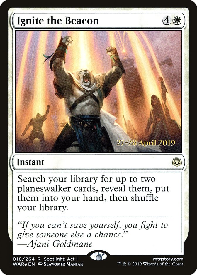 Ignite the Beacon  [War of the Spark Prerelease Promos] | Gaming Infinity