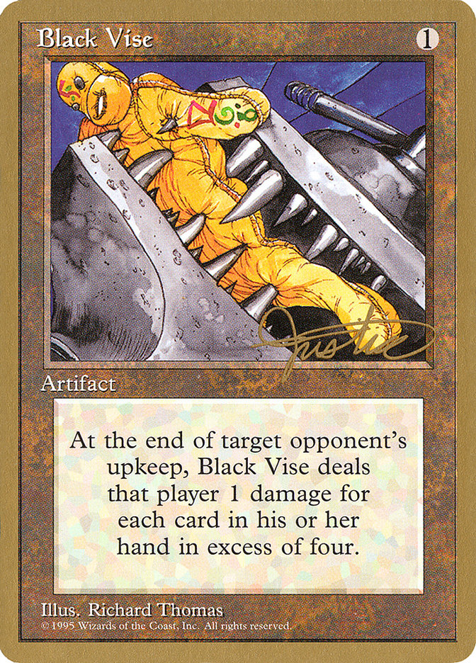 Black Vise (Mark Justice) [Pro Tour Collector Set] | Gaming Infinity