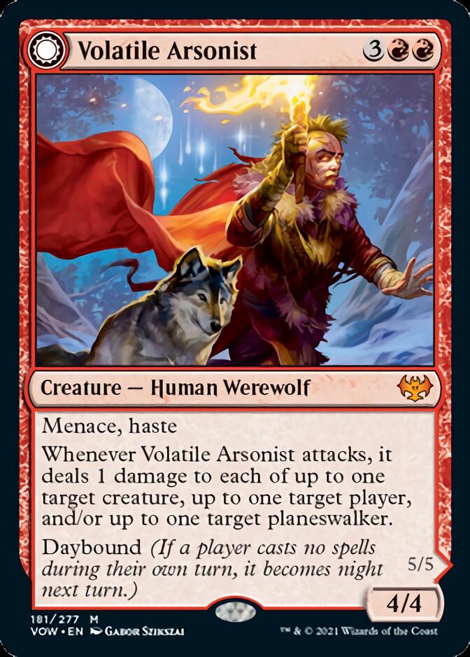 Volatile Arsonist // Dire-Strain Anarchist [Innistrad: Crimson Vow] | Gaming Infinity