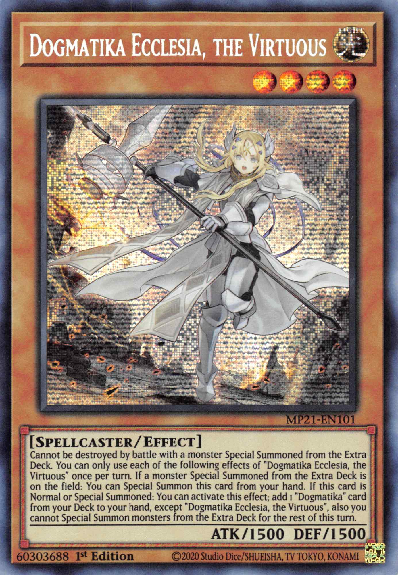 Dogmatika Ecclesia, the Virtuous [MP21-EN101] Prismatic Secret Rare | Gaming Infinity