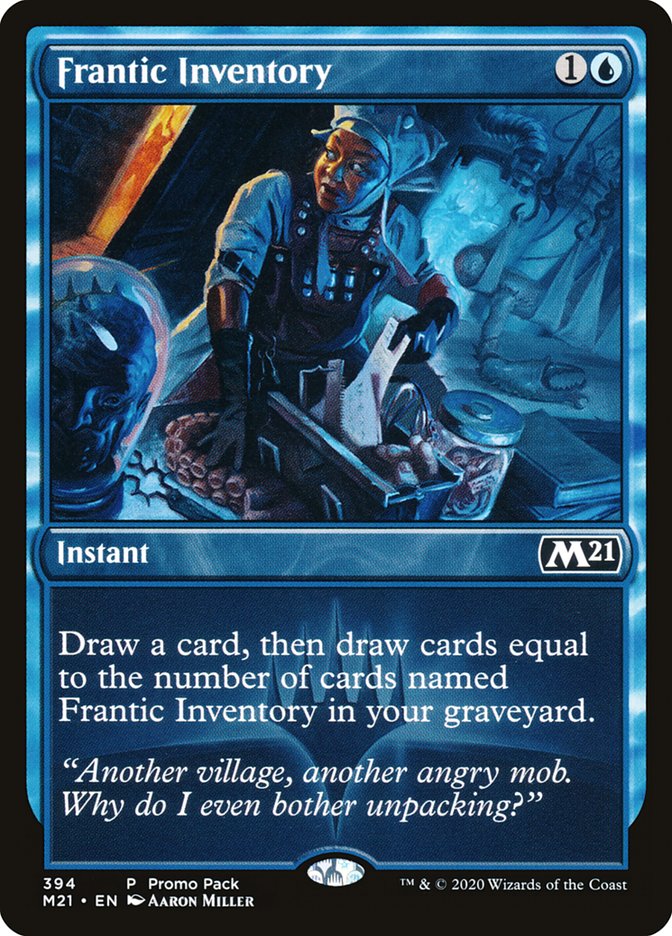 Frantic Inventory (Promo Pack) [Core Set 2021 Promos] | Gaming Infinity