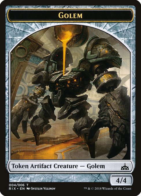 Golem Token (004) [Rivals of Ixalan Tokens] | Gaming Infinity