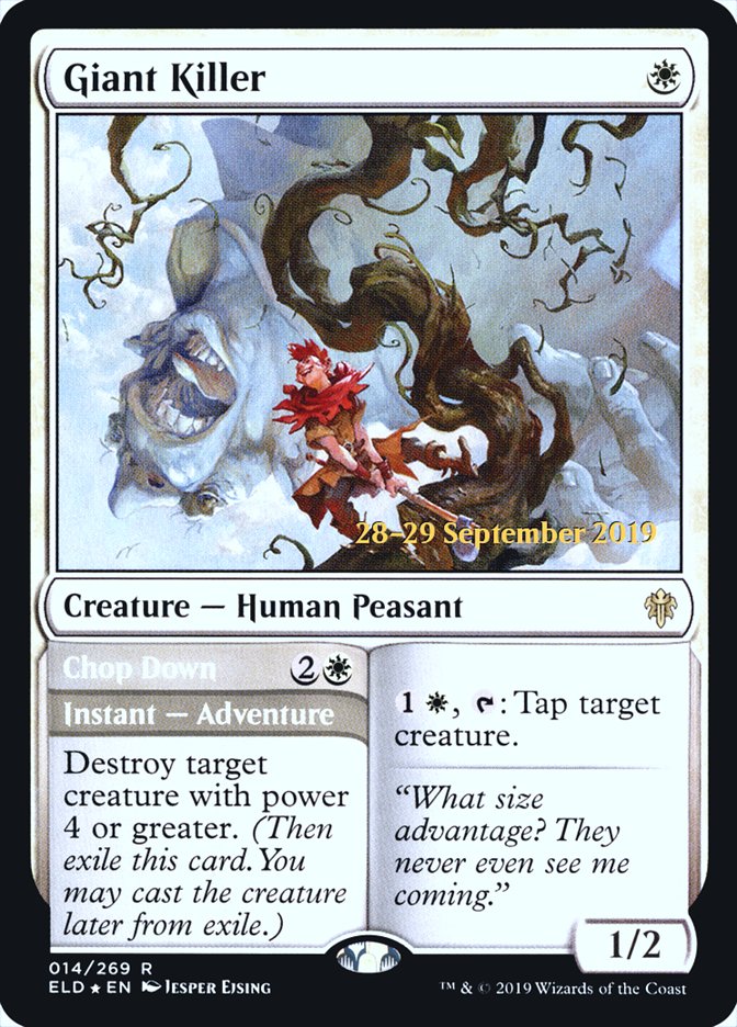 Giant Killer // Chop Down  [Throne of Eldraine Prerelease Promos] | Gaming Infinity