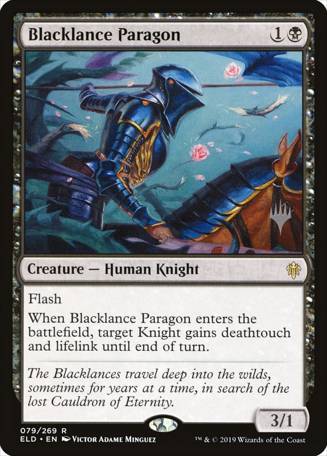 Blacklance Paragon (Promo Pack) [Throne of Eldraine Promos] | Gaming Infinity