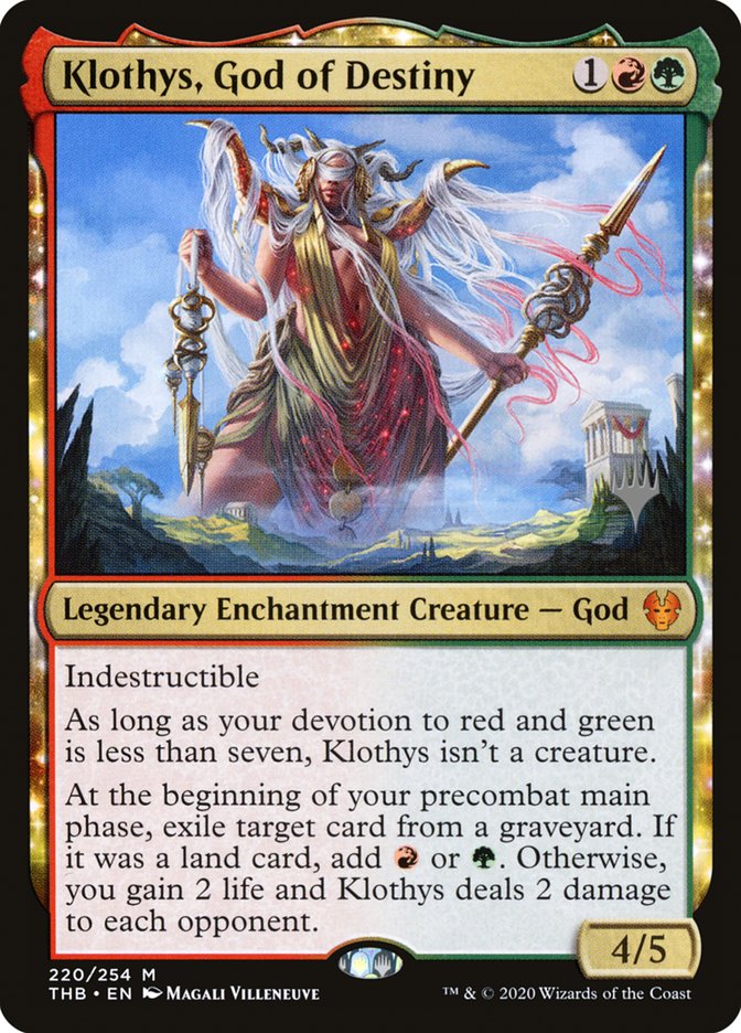 Klothys, God of Destiny (Promo Pack) [Theros Beyond Death Promos] | Gaming Infinity