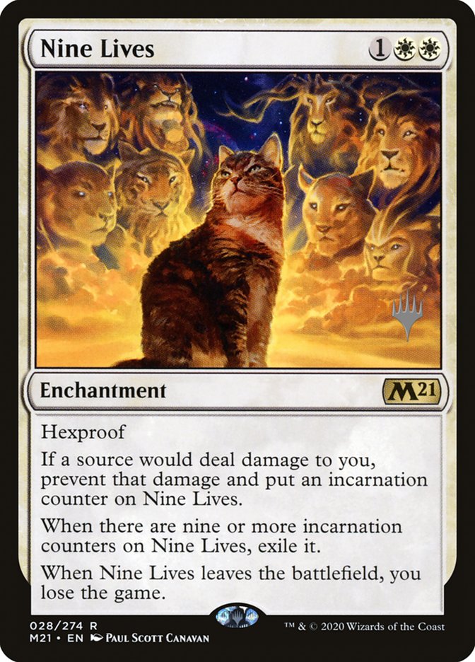 Nine Lives (Promo Pack) [Core Set 2021 Promos] | Gaming Infinity