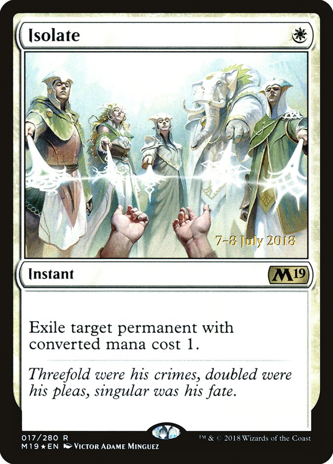 Isolate  [Core Set 2019 Prerelease Promos] | Gaming Infinity